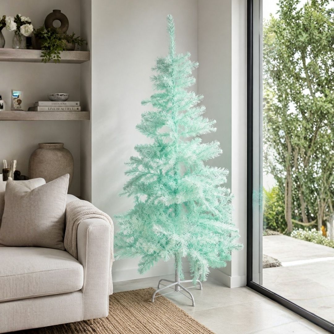 Árbol de Navidad Azul Cielo Nevada - 180 cm