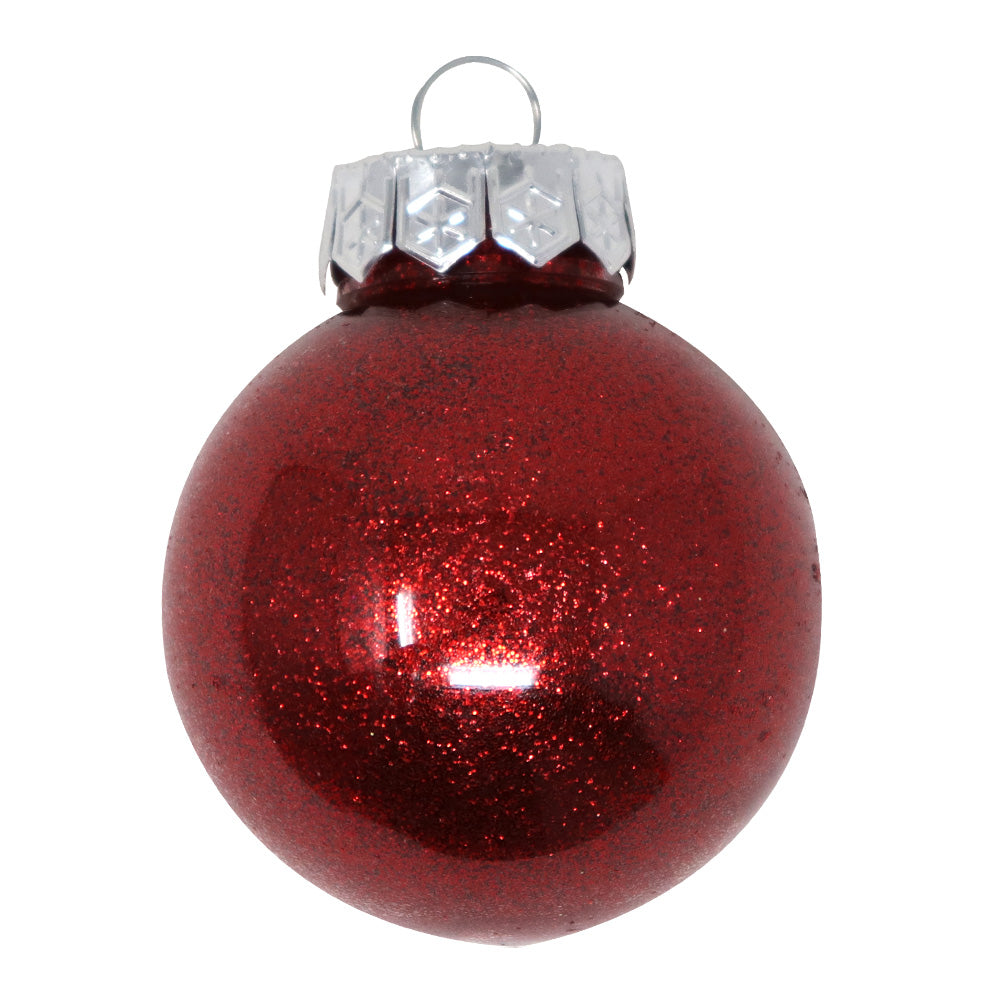 Set de Esferas Navideñas Plástico Rojas - 30 Piezas