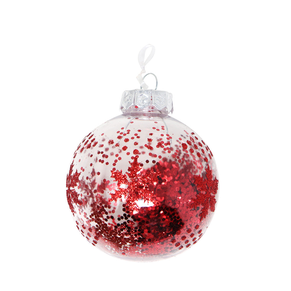 Set de Esferas Navideñas Rojas - 9 Piezas