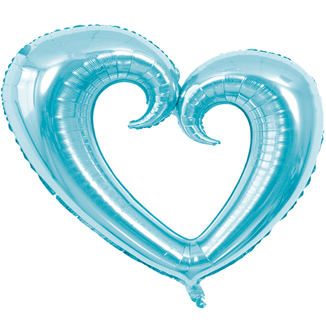 Globo Metálico de Corazón Verde Menta