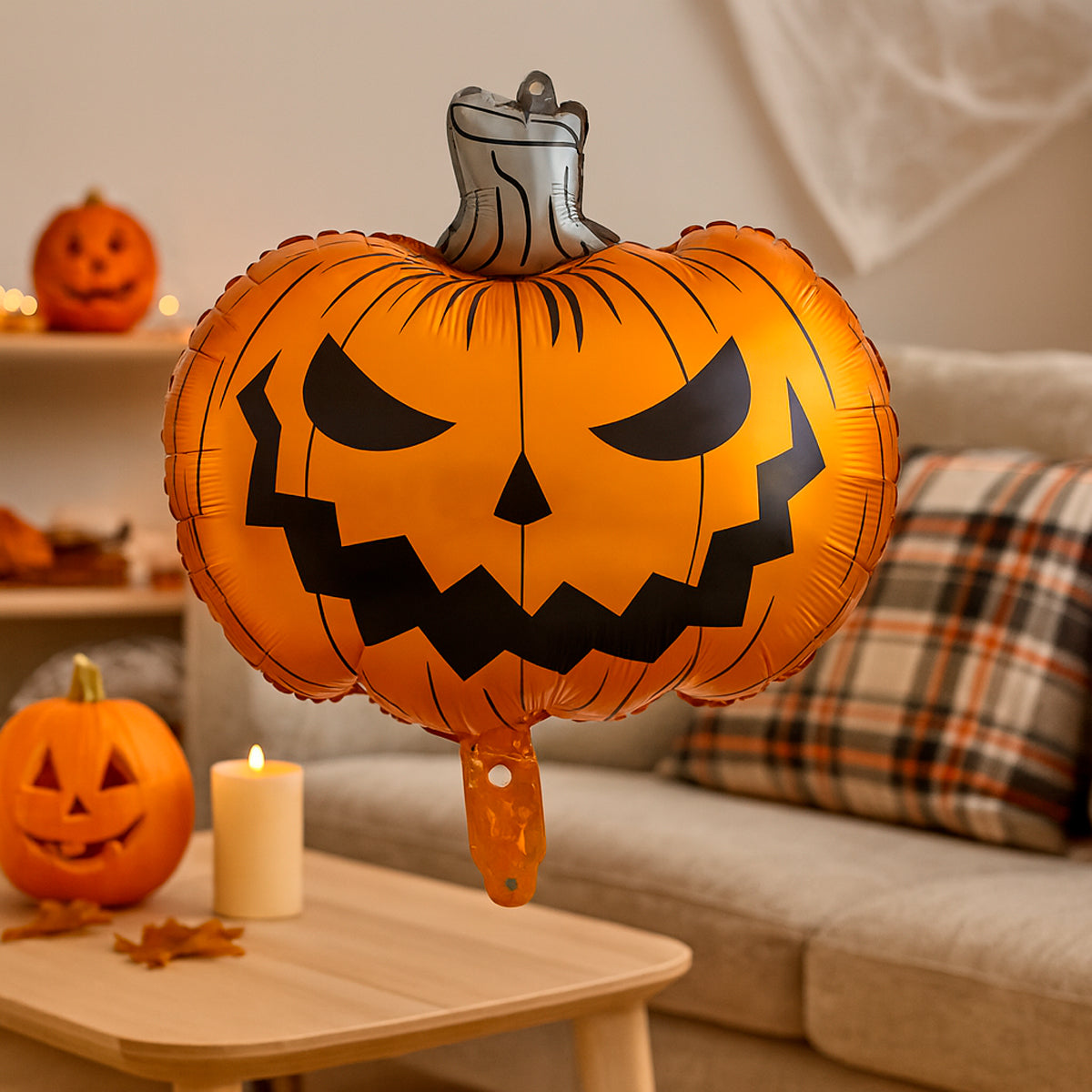 Set de 3 Globos de Halloween - Calabazas y Fantasma