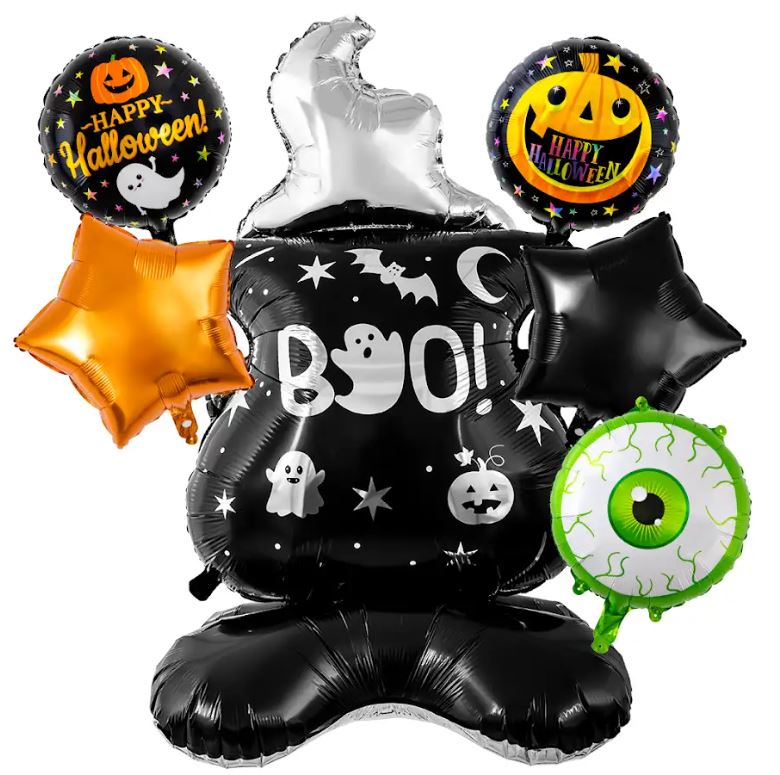 Set de Globos Metálicos de Halloween - Surtido de Personajes
