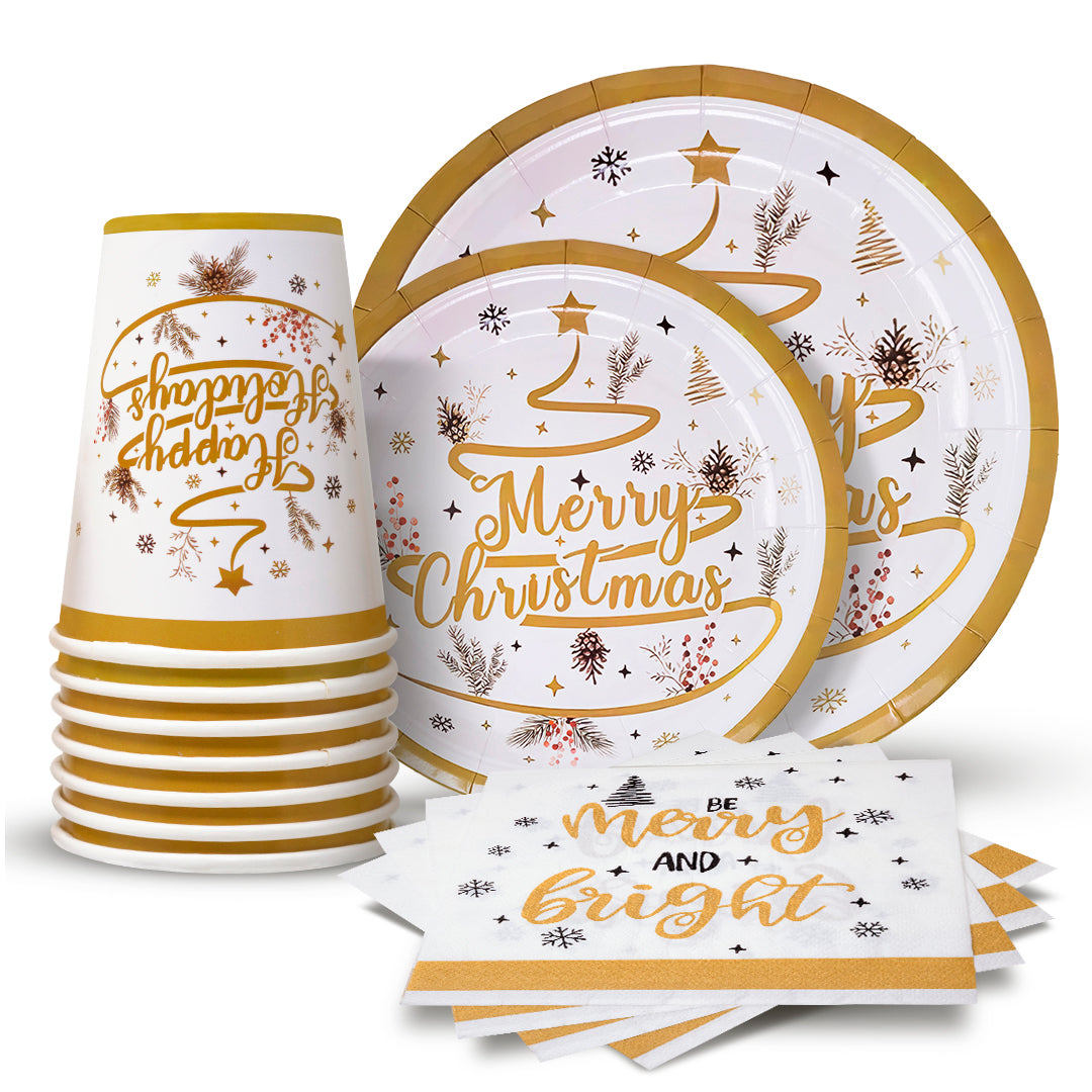 Set de Fiesta Desechable - Merry Christmas