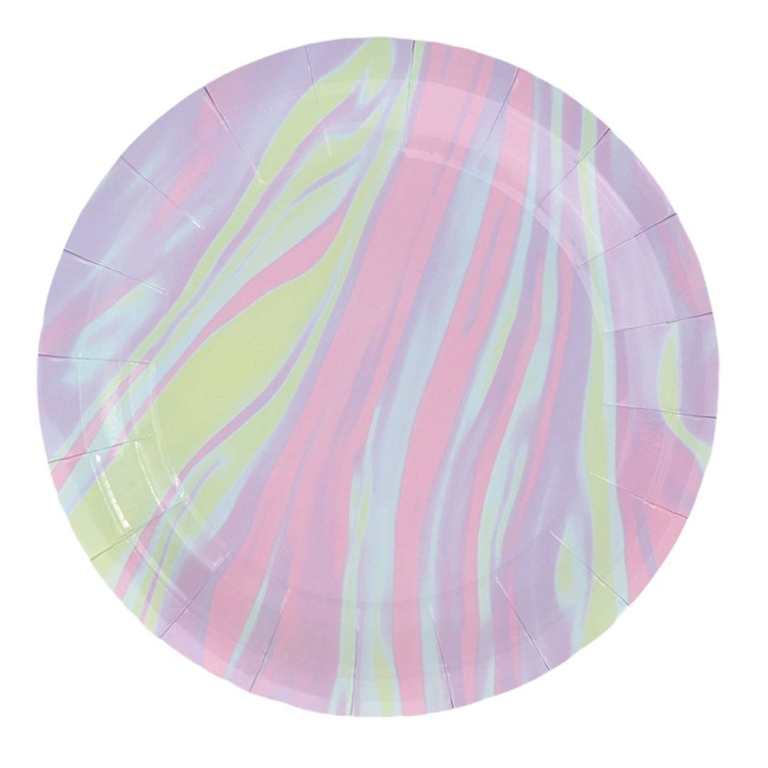 PLATO 9" MORADO-ROSA - 8 Piezas