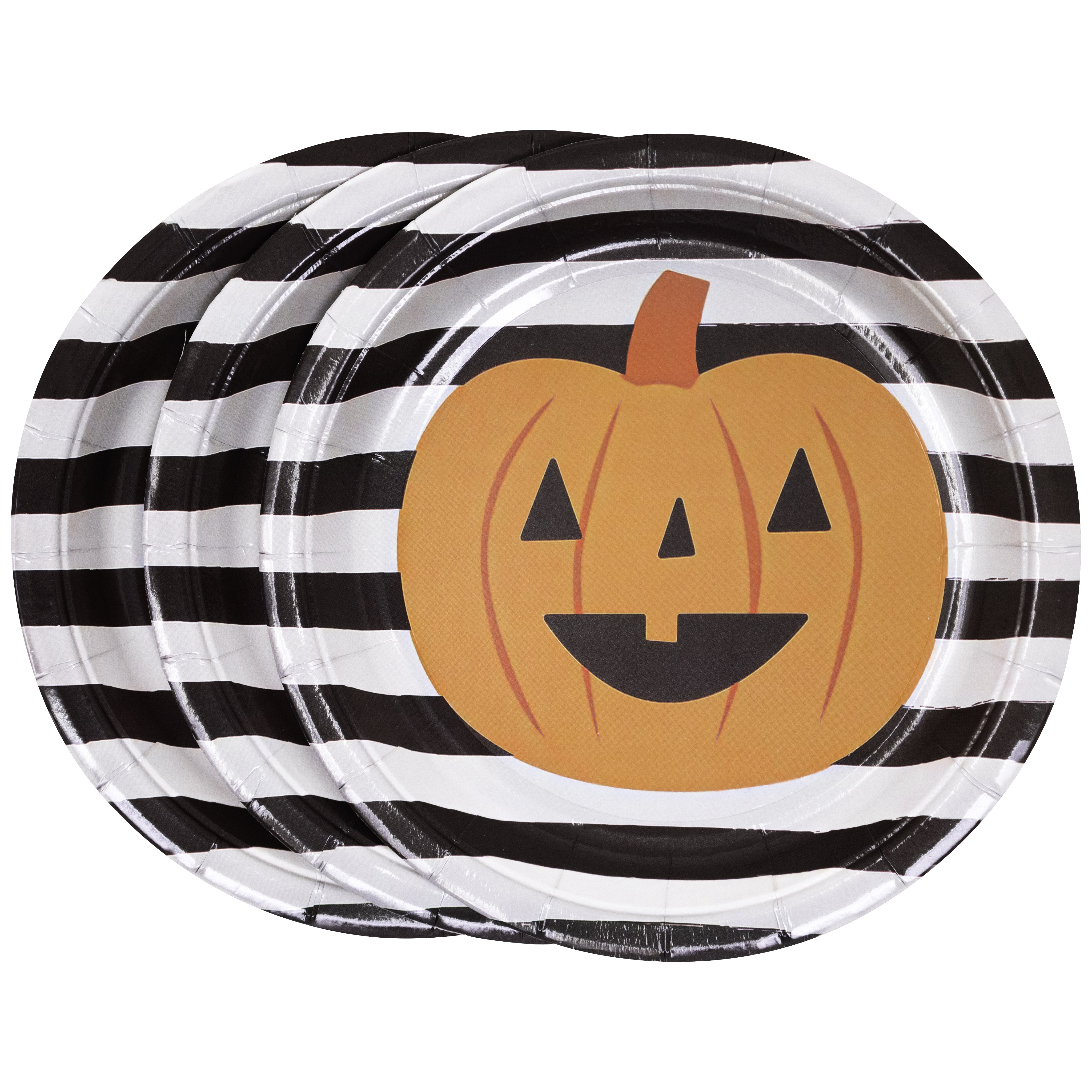 Set de Platos Desechables de Halloween - Calabaza