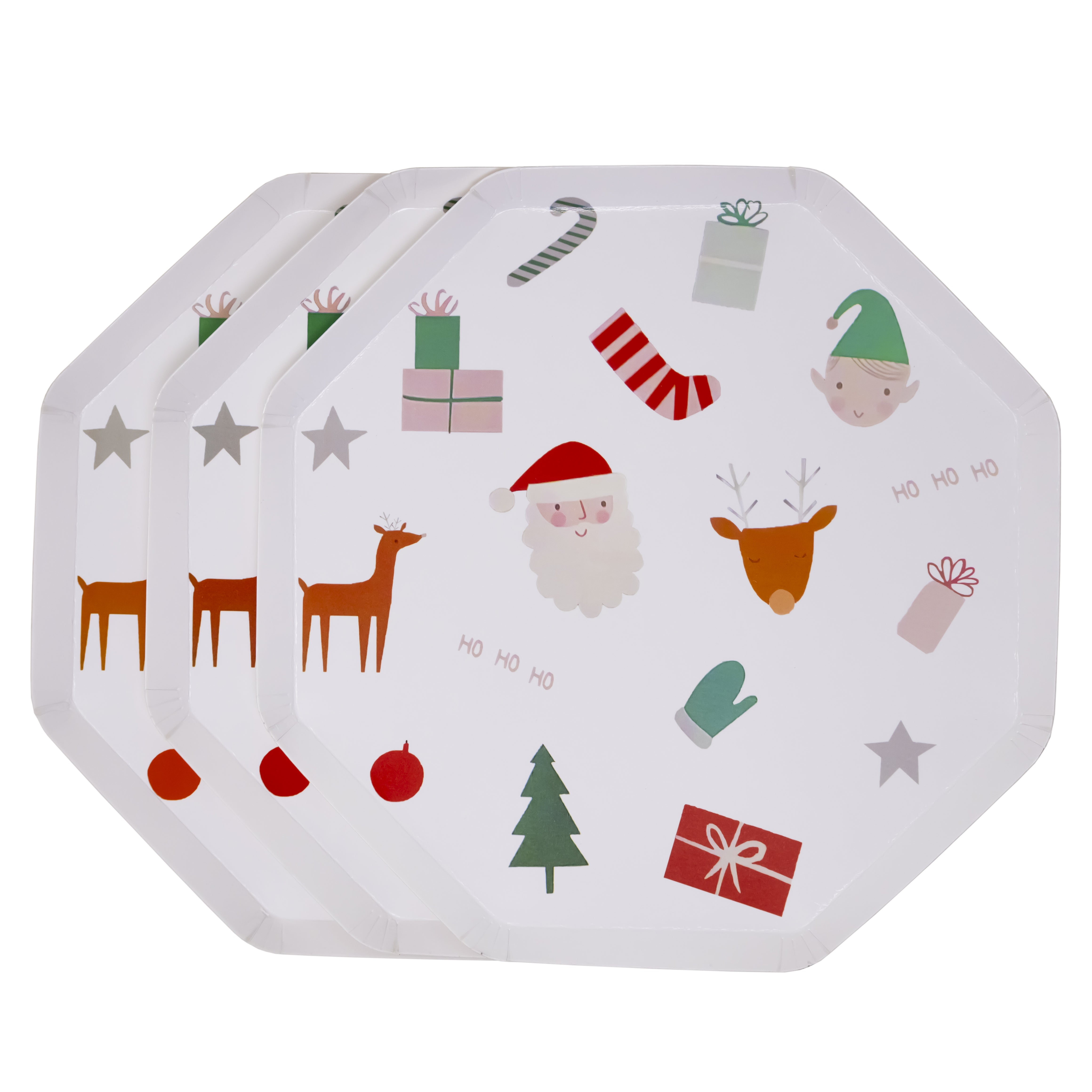 Set de Fiesta Desechable para Navidad - Santa