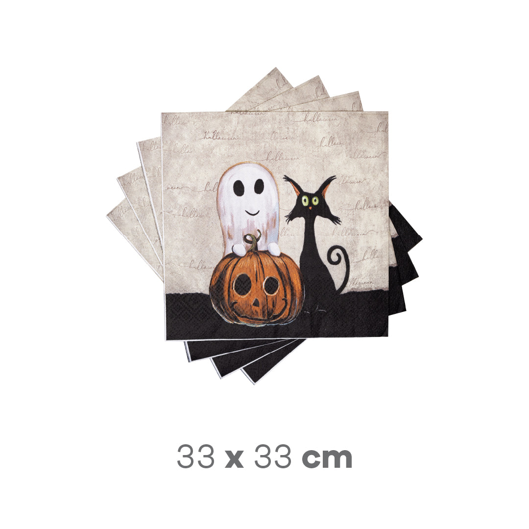 Set de Fiesta Halloween - Platos, Vasos y Servilletas