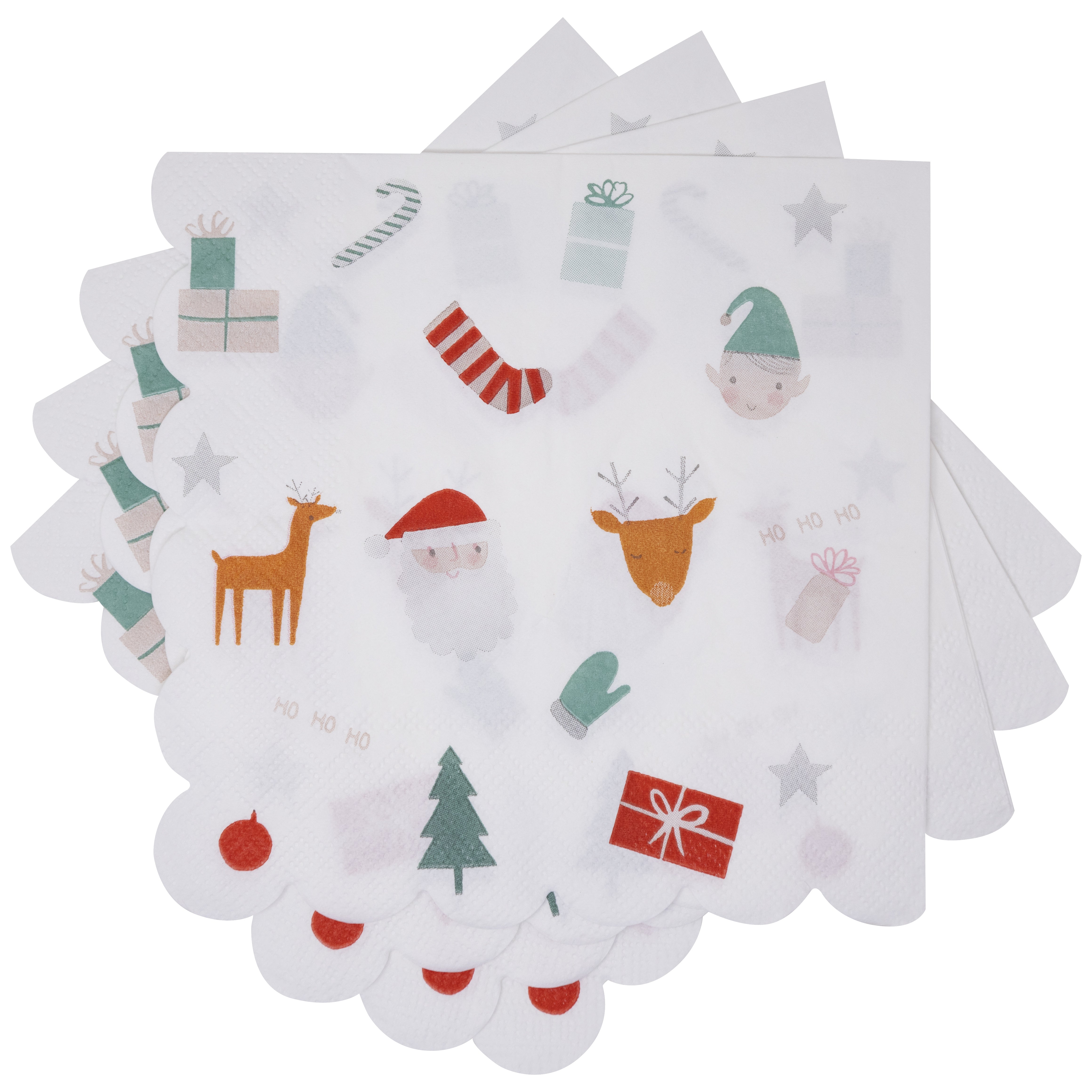 Set de Fiesta Desechable para Navidad - Santa