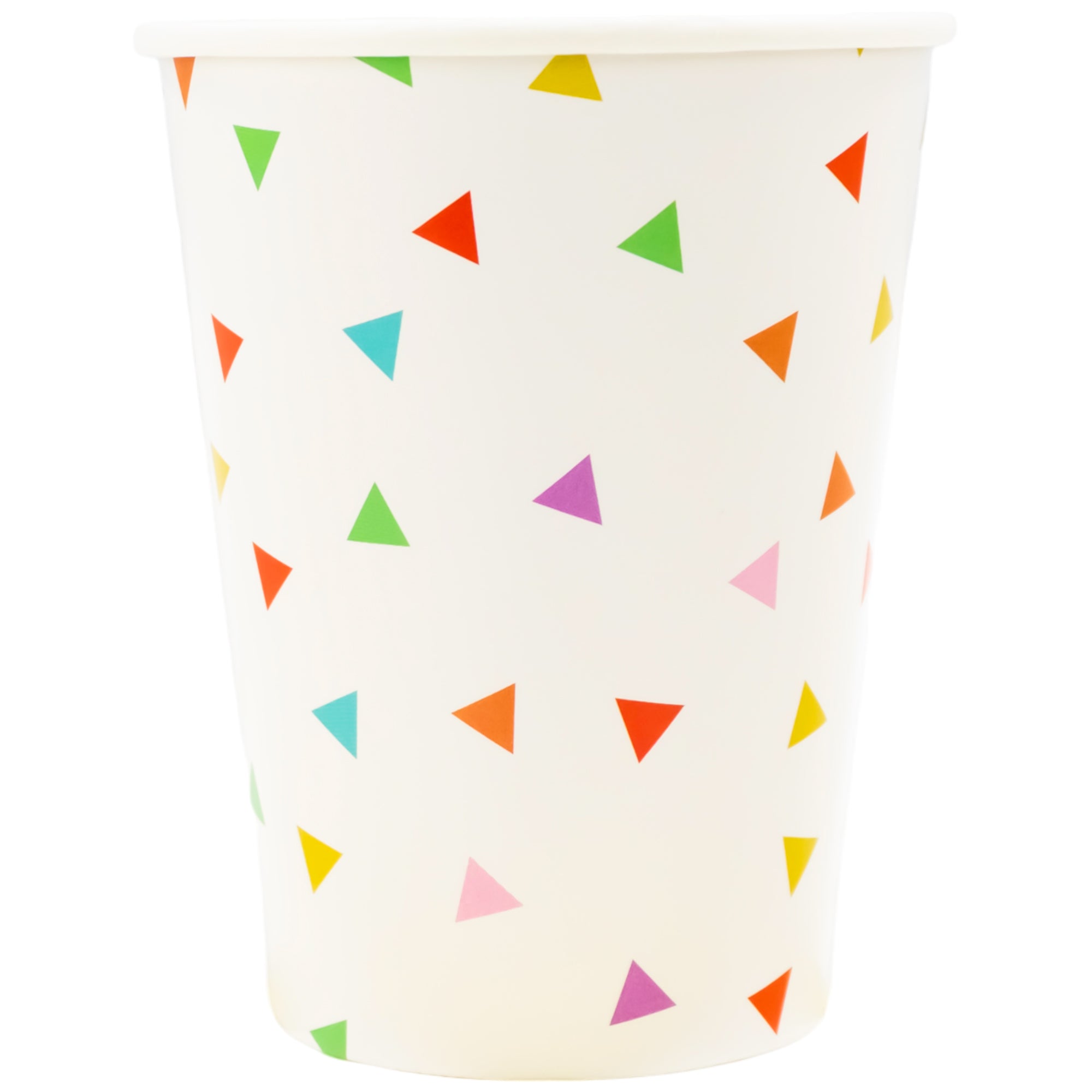 Vaso Triángulos De colores 8 Piezas 270ml