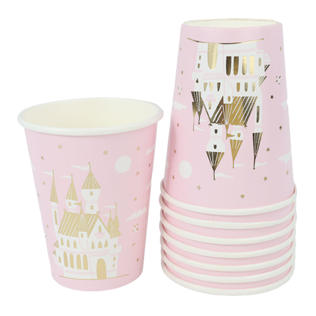 Kit de Fiesta Globo Party Rose Gold: Platos, Vasos, Cubiertos, Popotes, Servilletas y Decoración
