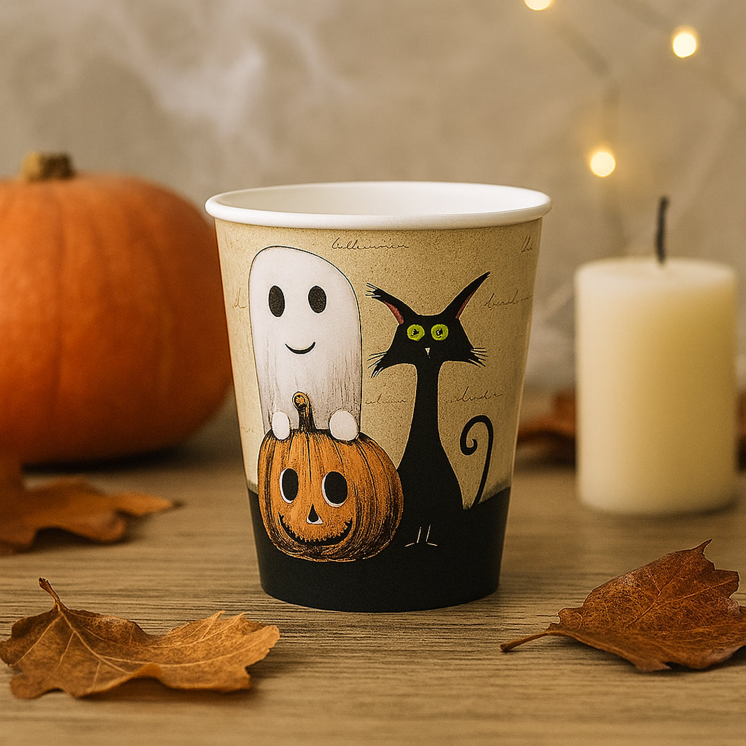 Set de Fiesta Halloween - Platos, Vasos y Servilletas