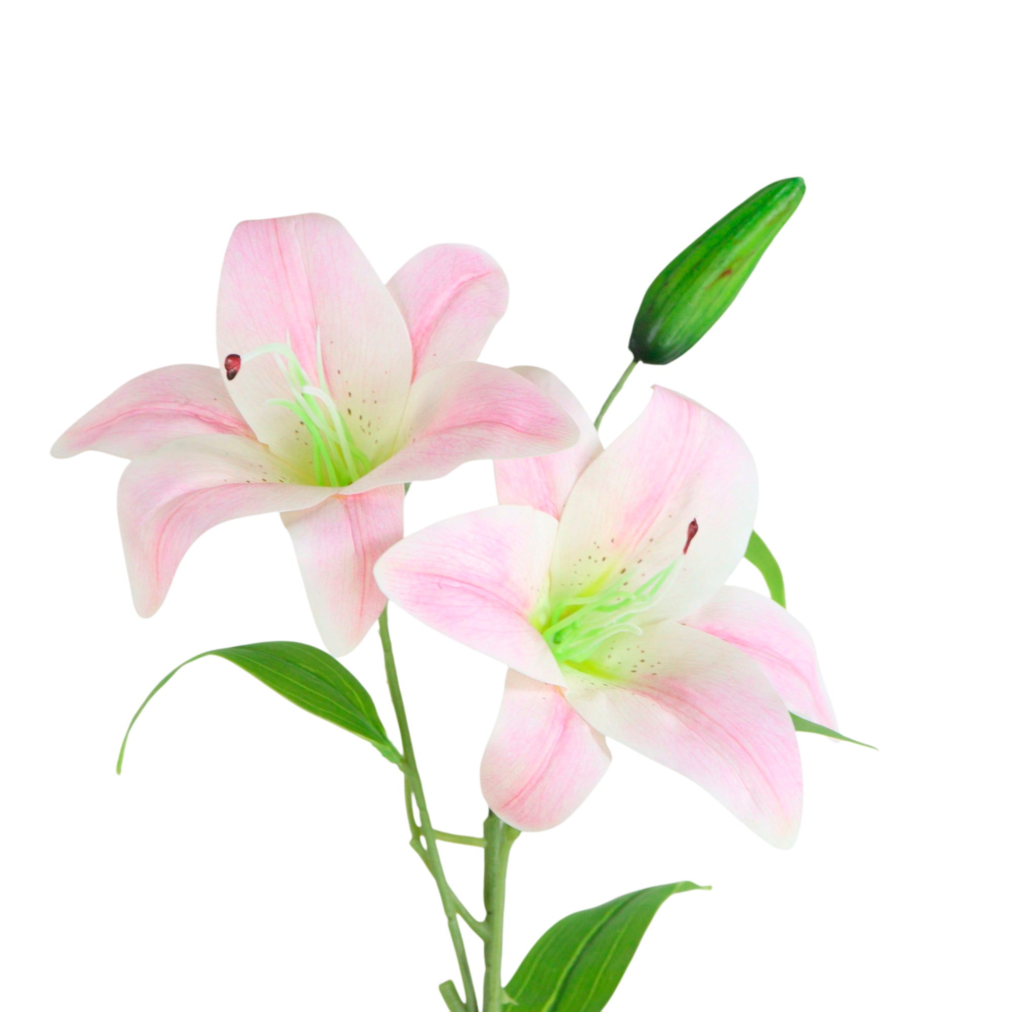 1 Vara de Flor Lirio Color Rosa Claro