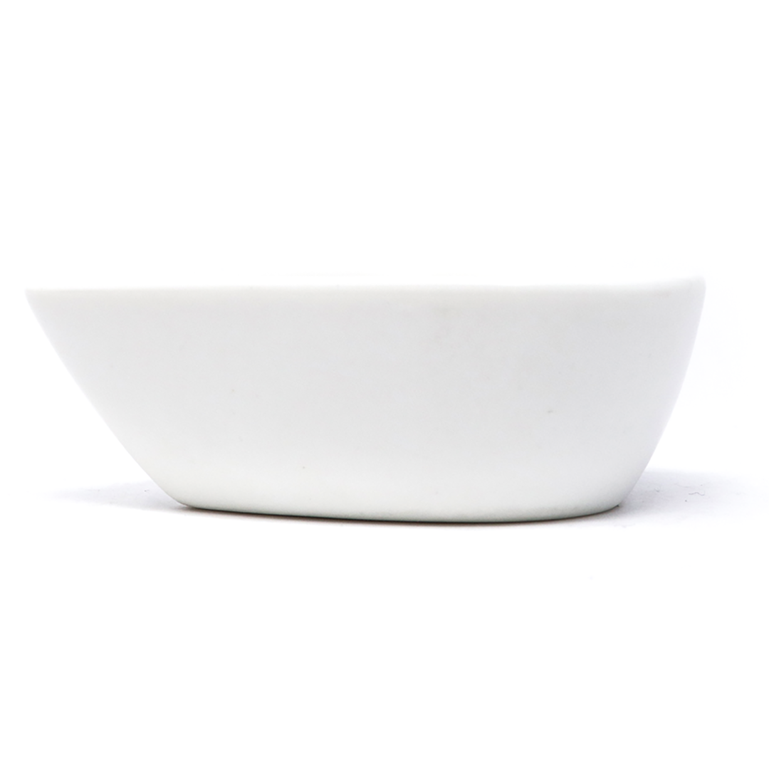 Plato de Ceramica en Forma de Gota Blanco 8 cm