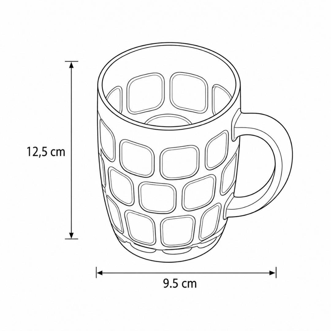 Tarro de Vidrio Transparente con Asa 500 ml