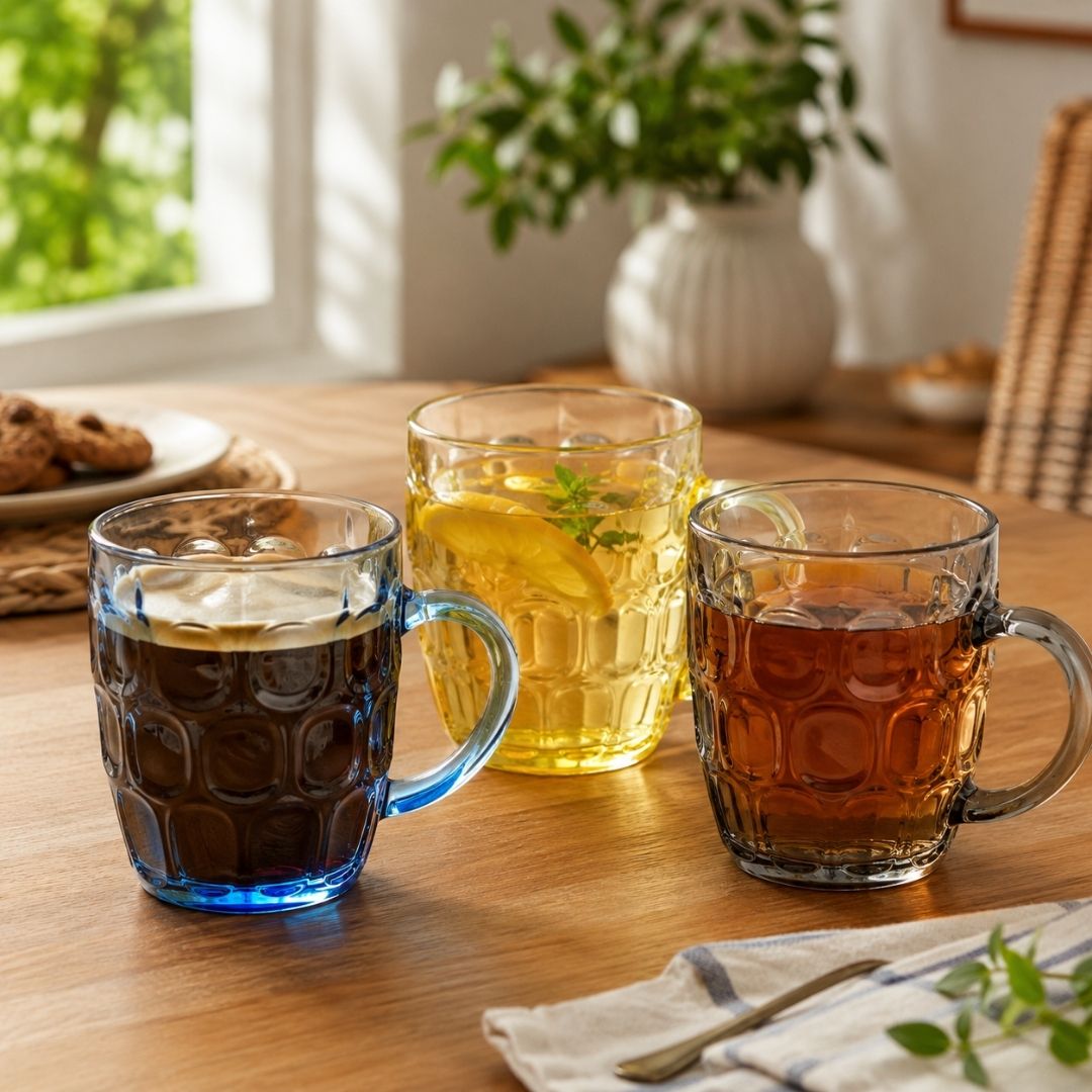Tarro de Vidrio Transparente con Asa 500 ml