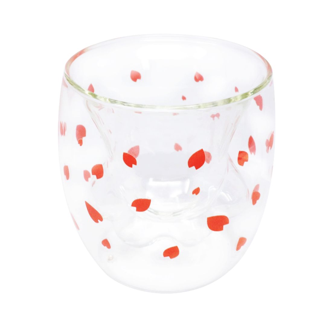 Vaso de Cristal Patita de Gato Floral - 250ml