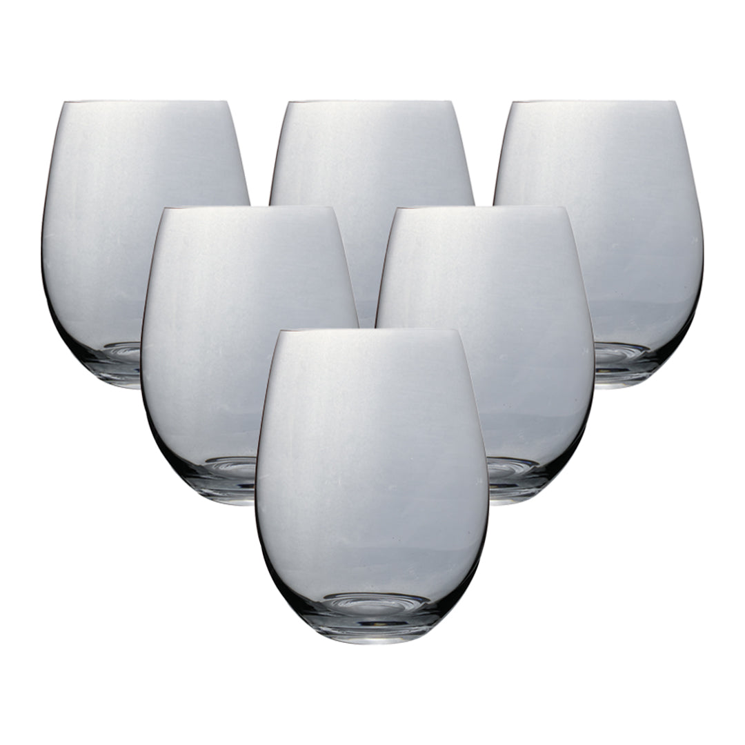 Set de 6 Vasos Humo Transparentes - 500 ml