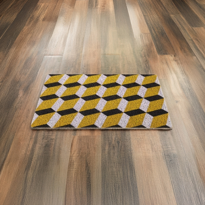 Tapete Minimalista Geométrico Cubos 3D