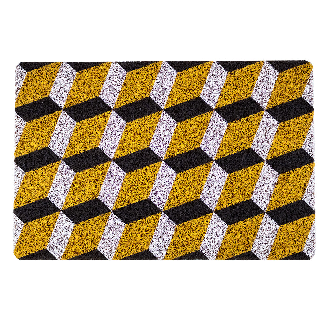 Tapete Minimalista Geométrico Amarillo