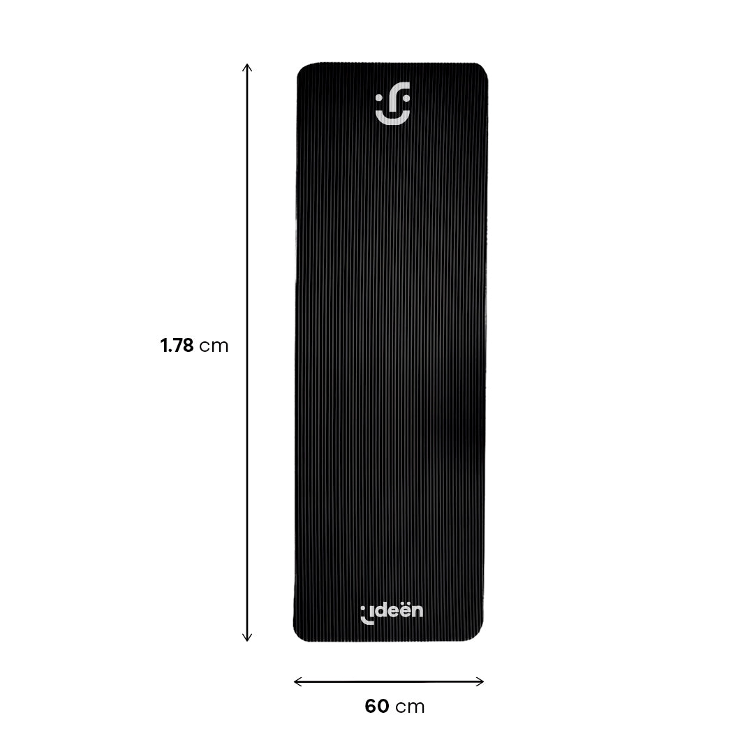 Tapete de Yoga Antideslizante - Negro