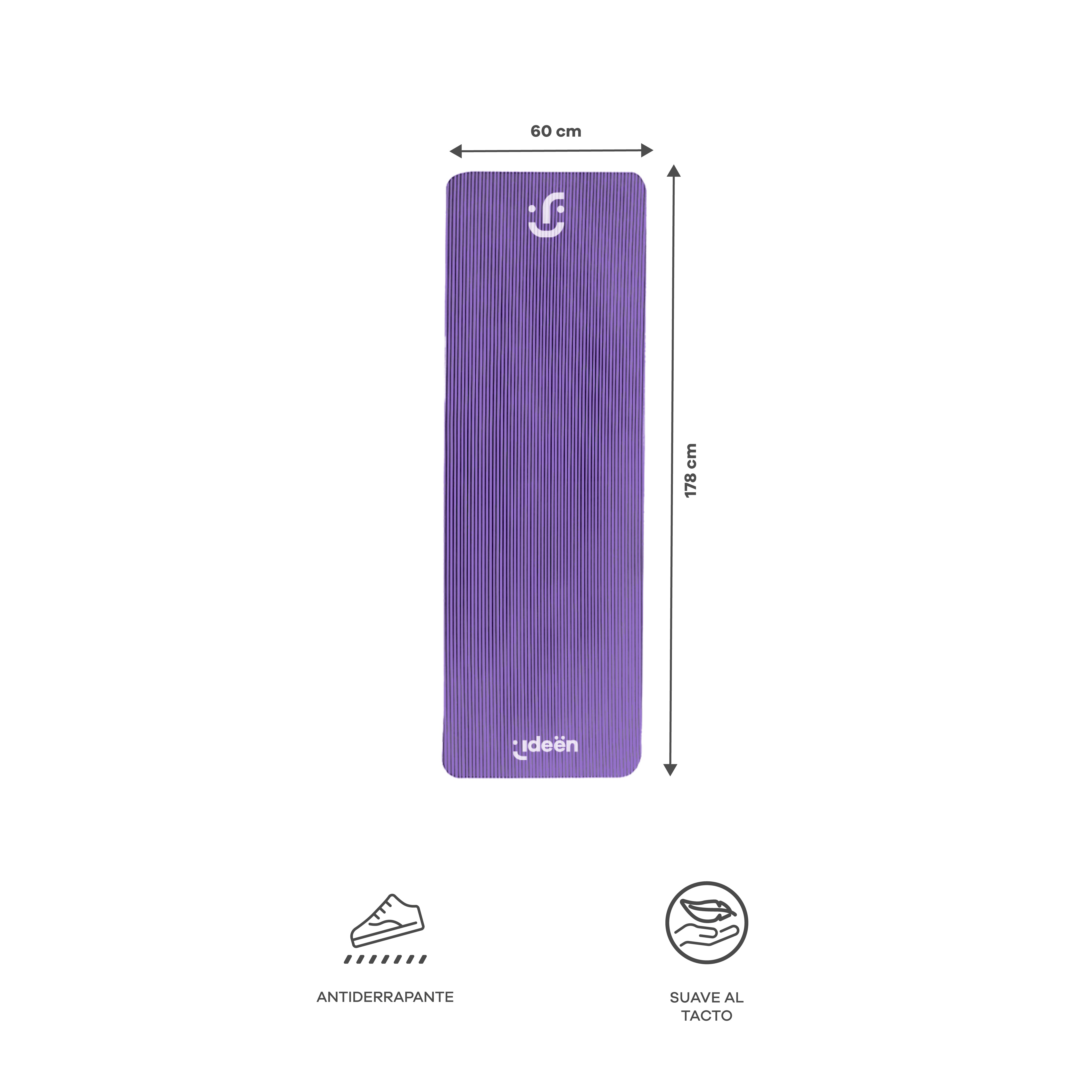 Set de Yoga y Ejercicio - Tapete Morado, Bandas de Resistencia y Botella