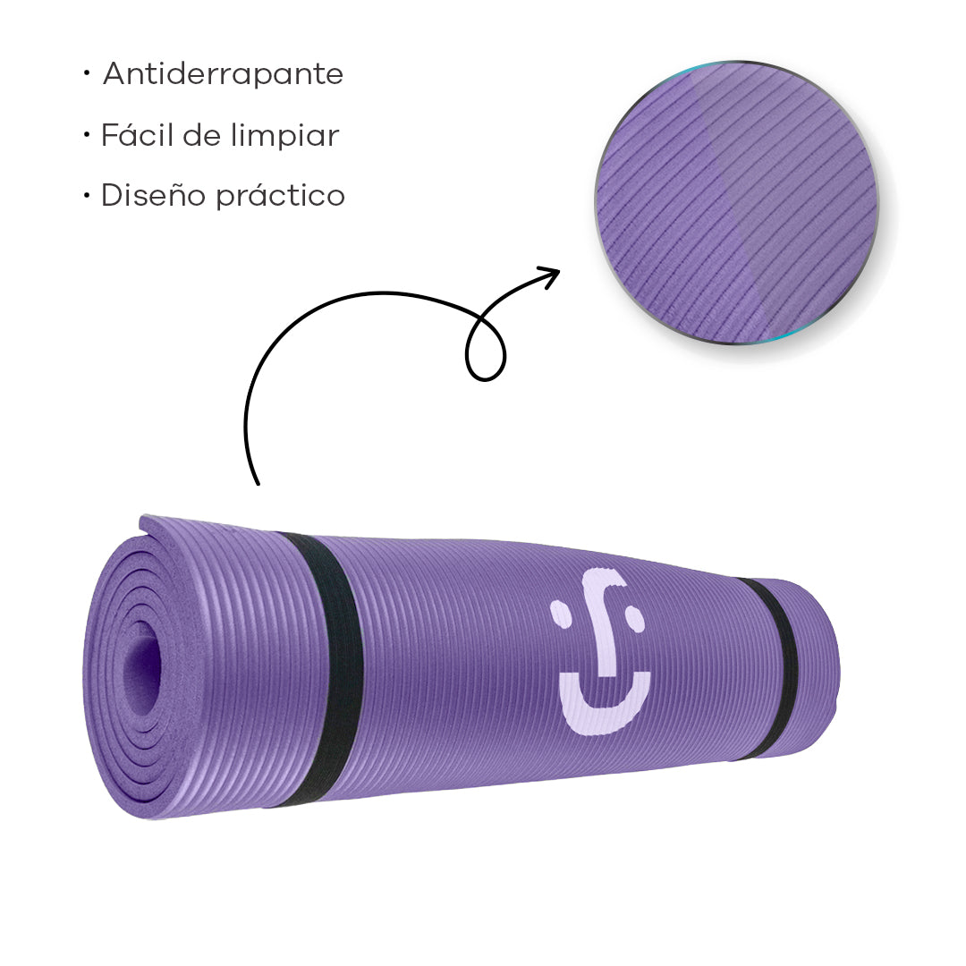Tapete de Yoga Antideslizante - Color Morado