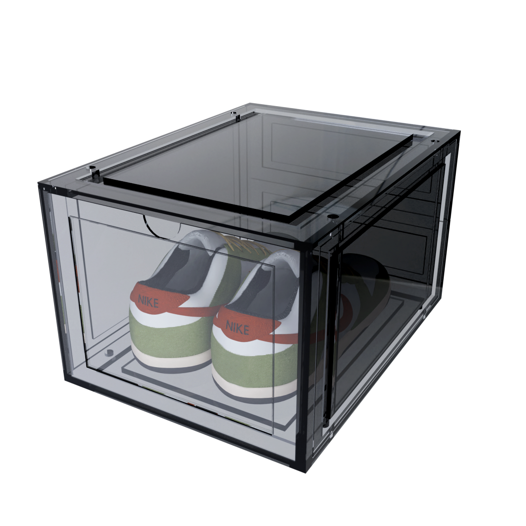 Caja Para Zapatos Color Humo