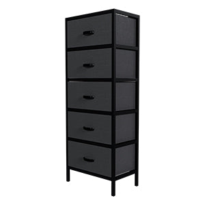 Cajonera Vertical Gris de 5 Cajones