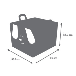 Cesta de Almacenamiento Cachorro - Gris