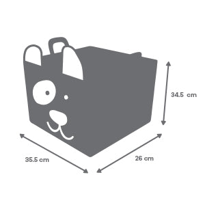 Cesta de Almacenamiento Cachorro - Beige