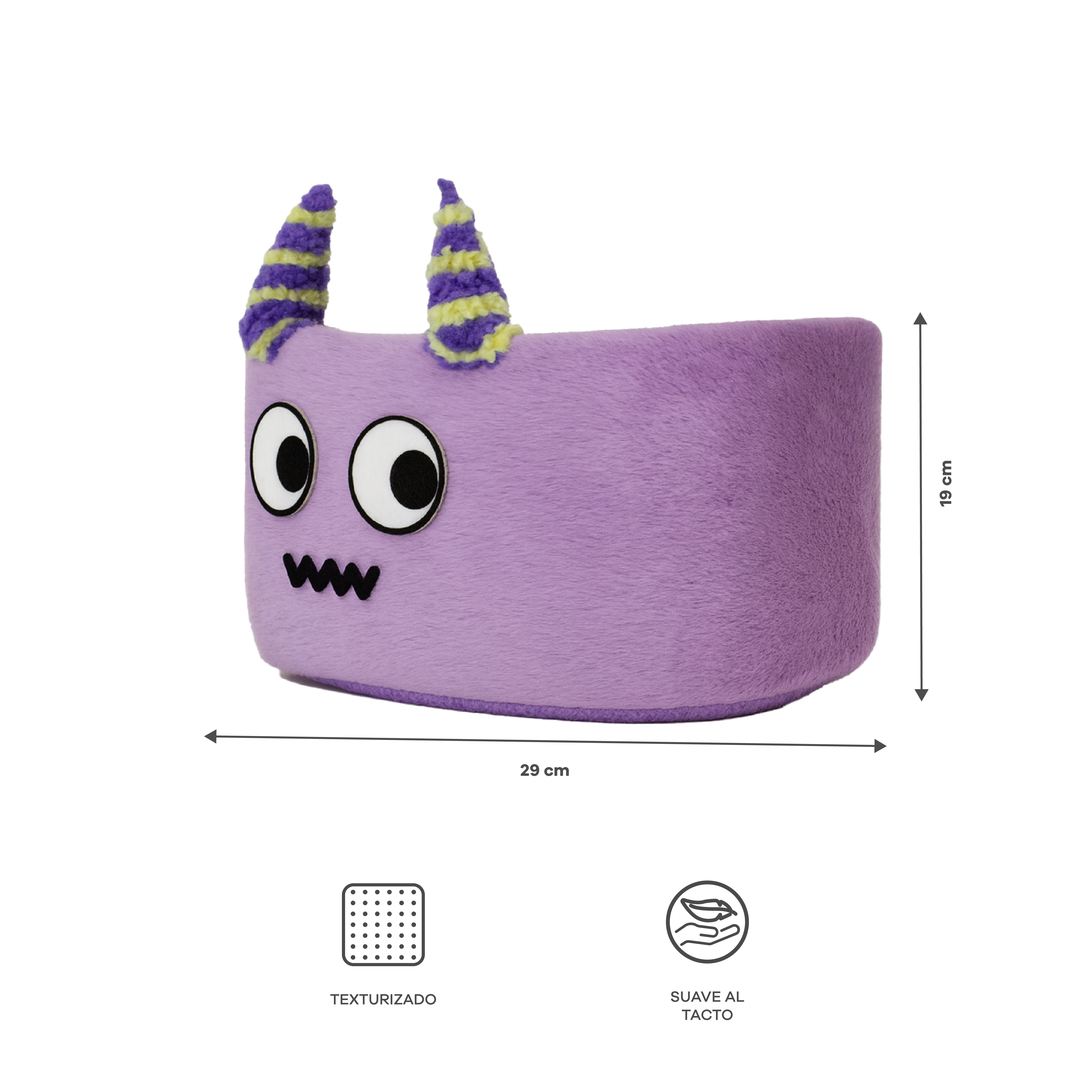 Cesta Organizadora de Tela - Monstruo Morado