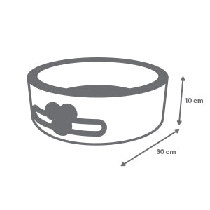 Cesta Organizadora de Tela Diseño Payaso - Beige Amarillo