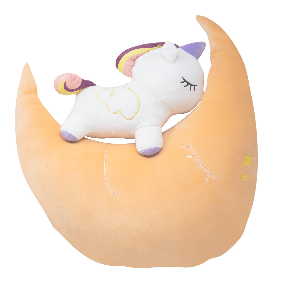 Peluche Luna Rosa Mágica con Unicornio