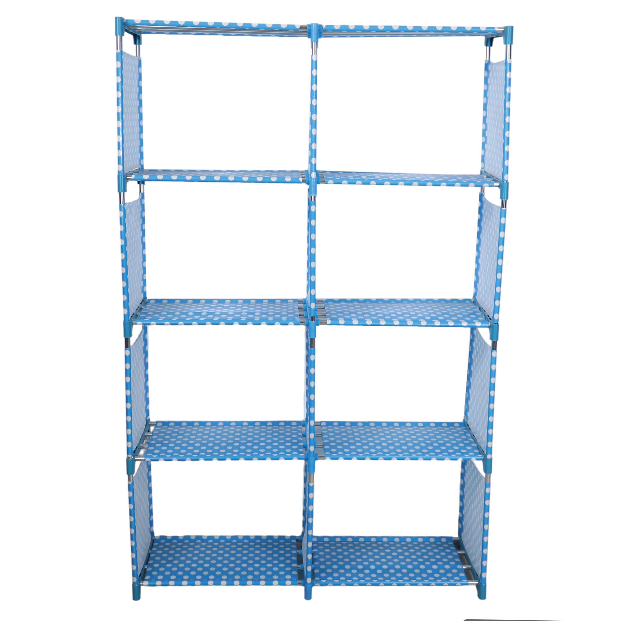 Librero Organizador de 5 Niveles con Diseño de Lunares Azul