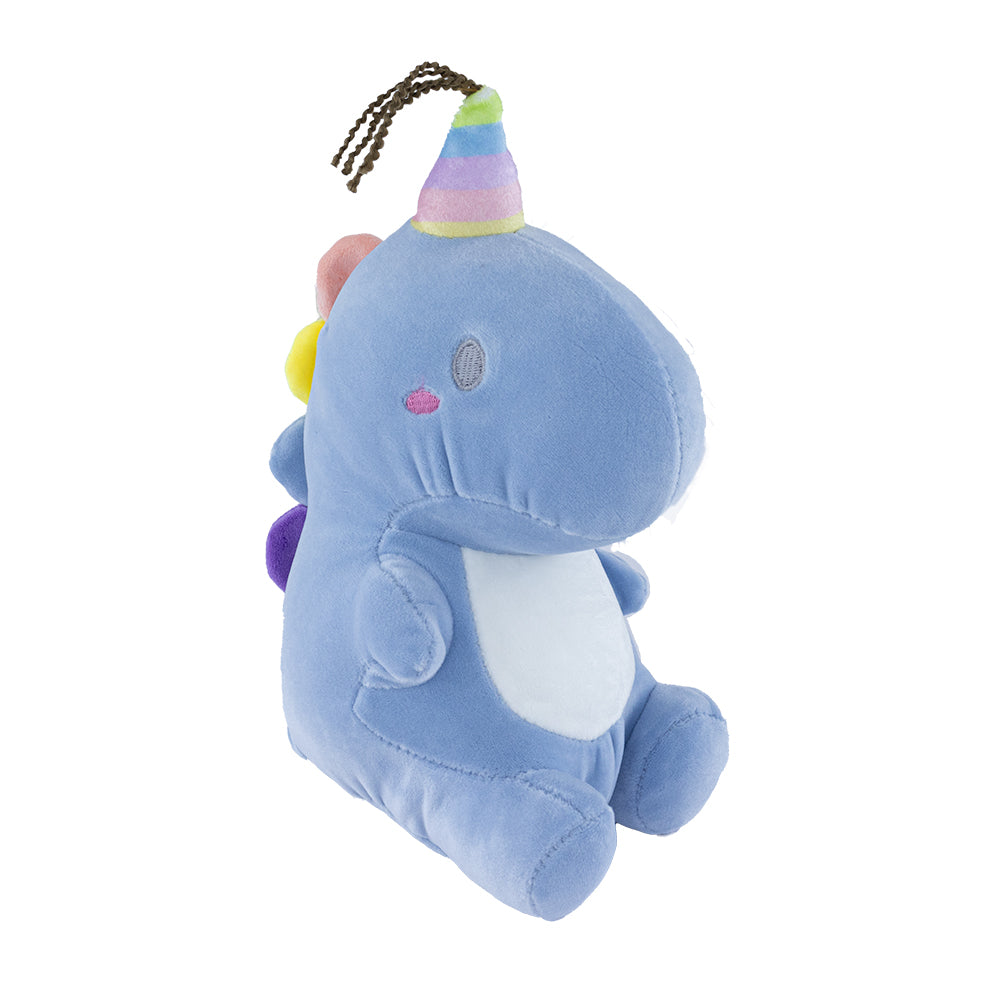 Muñeco de Peluche - Dinosaurio Azul con Gorrito