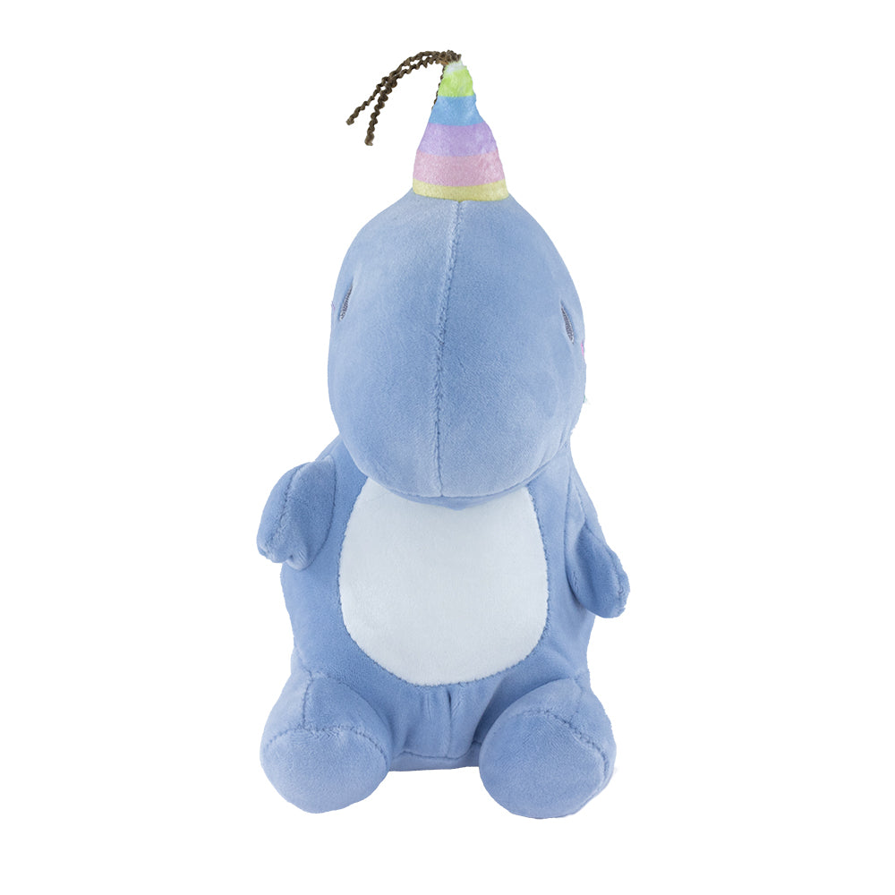 Muñeco de Peluche - Dinosaurio Azul con Gorrito
