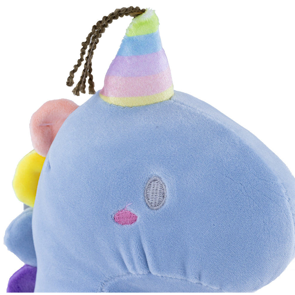 Muñeco de Peluche - Dinosaurio Azul con Gorrito