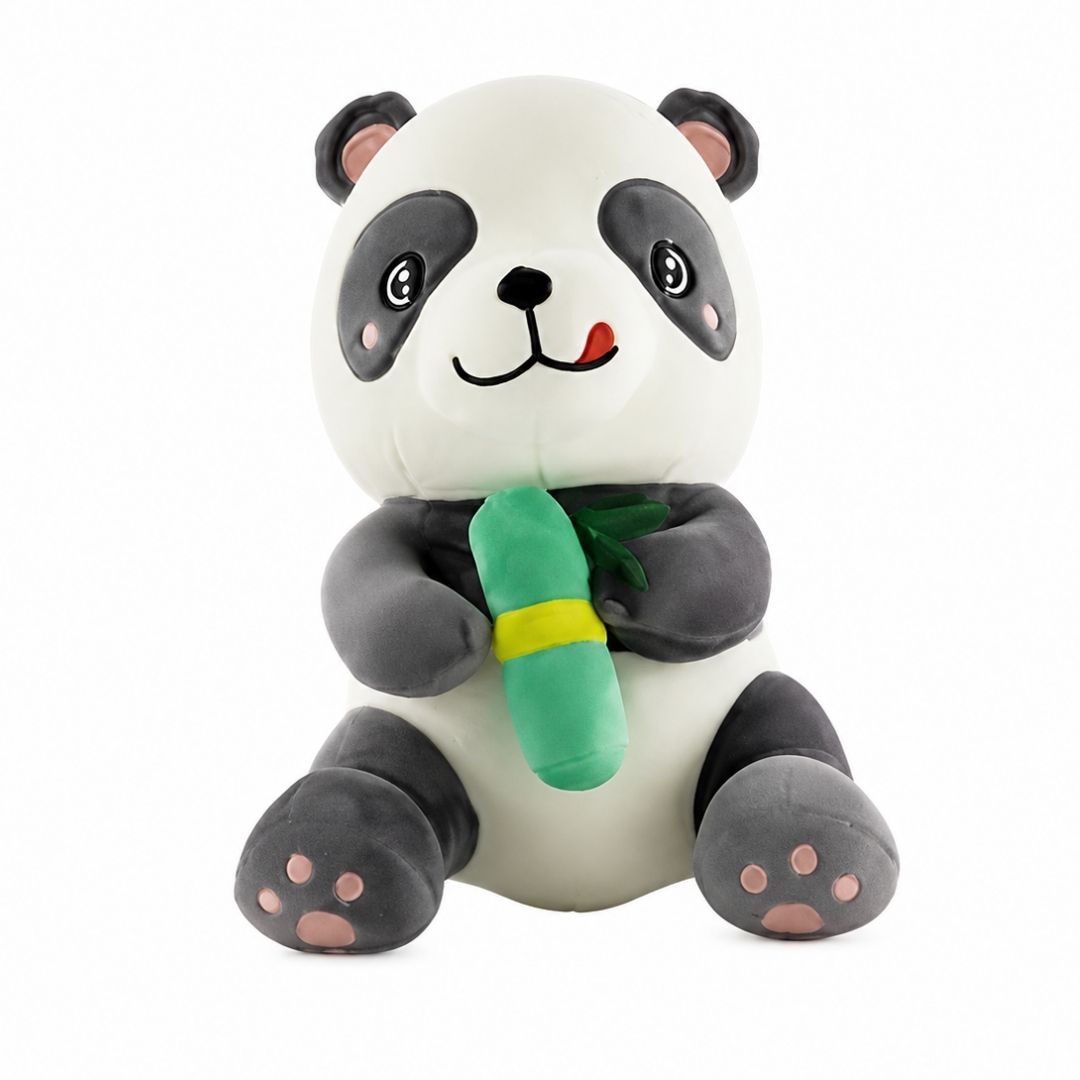 Muñeco Suave de Peluche - Panda con Bambú