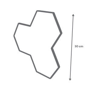 Espejo de Cristal Adhesivo Geométrico