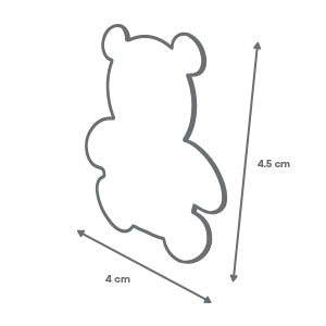 Espejo de Cristal Adhesivo con Forma de Oso