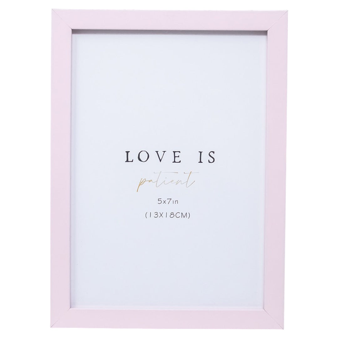 Juego de Portarretratos Minimalistas Múltiple Gris y Rosa