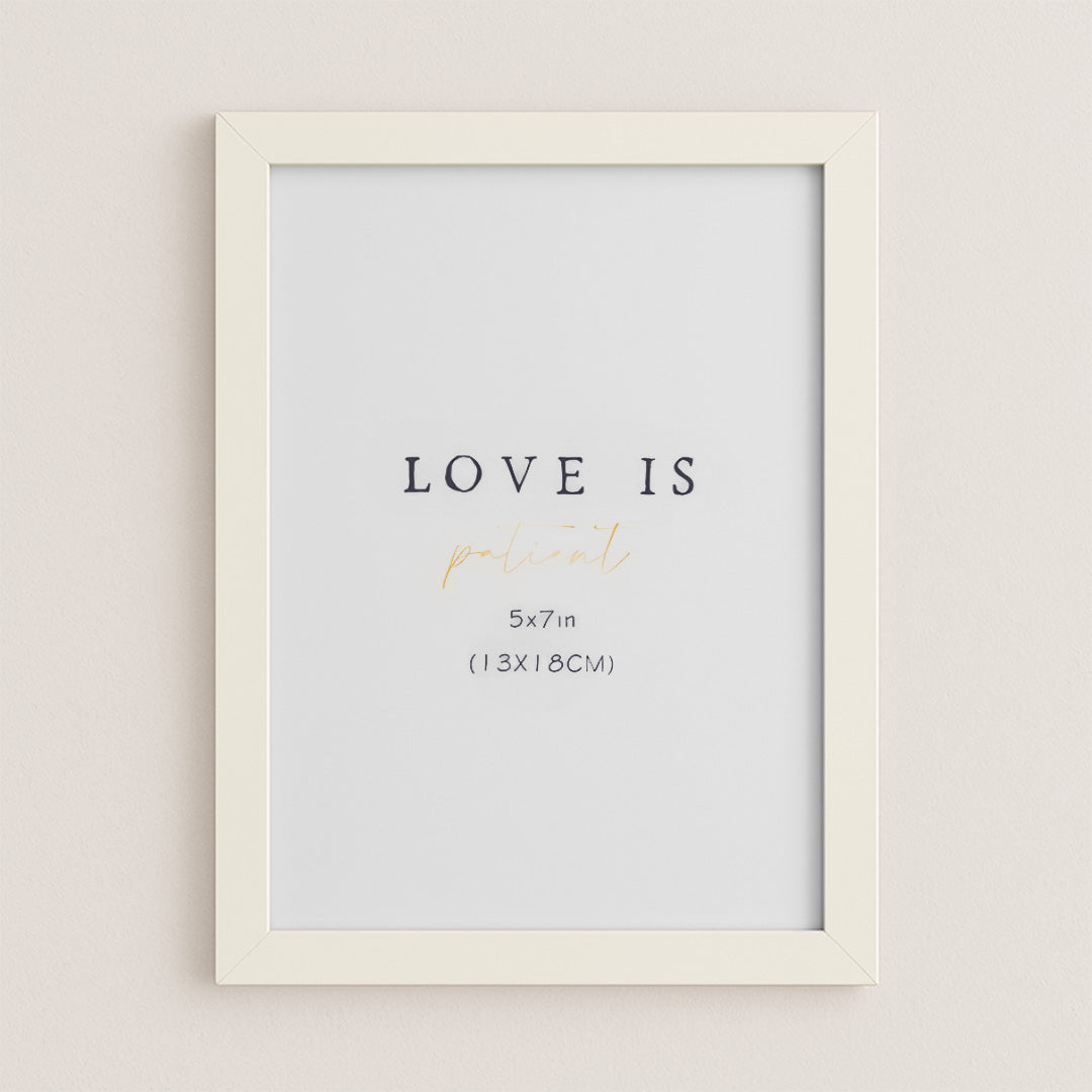 Juego de Portarretratos Minimalistas Múltiple Gris y Crema