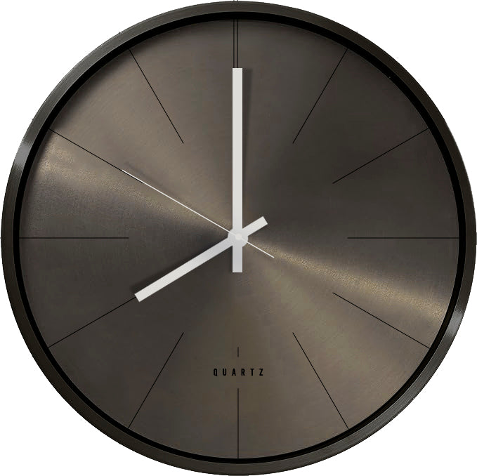 Reloj Pared Aluminio Ocre Oscuro