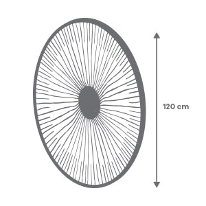 Tapete Circular Casimir Beige - 120 cm