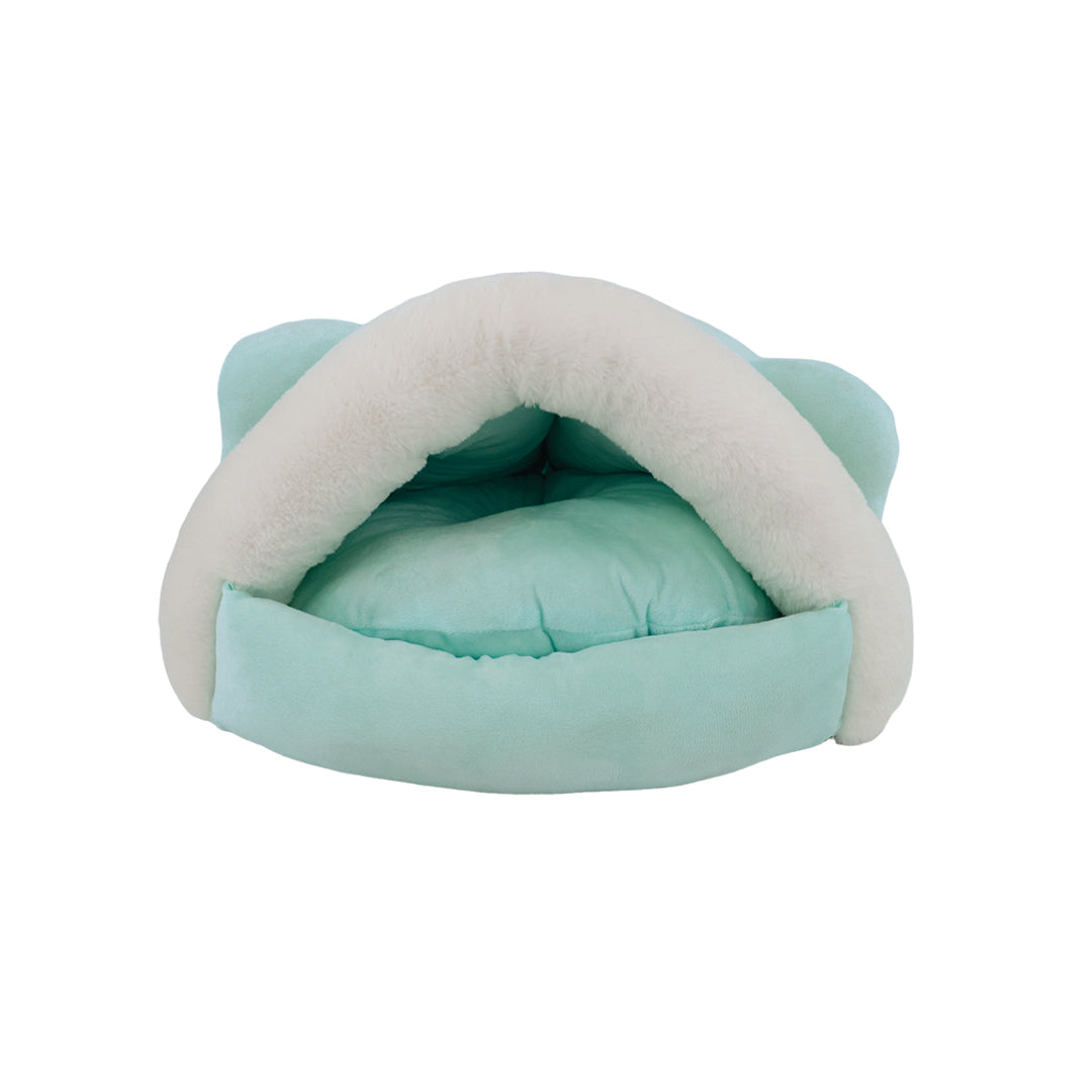 Cama Cueva para Gatos Color Verde - Mediana