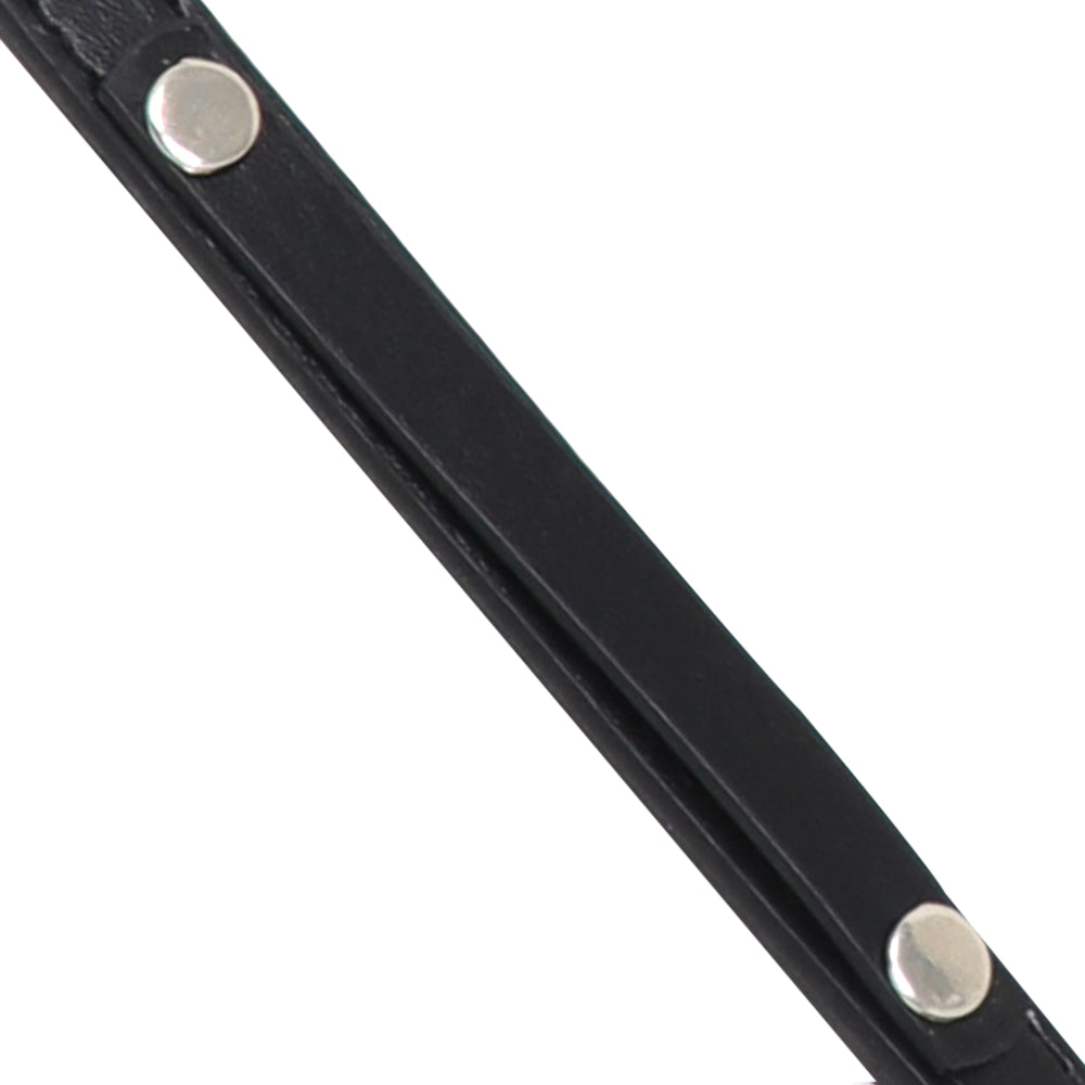 Collar para Mascota - Cuero Negro con Estoperoles 30 cm