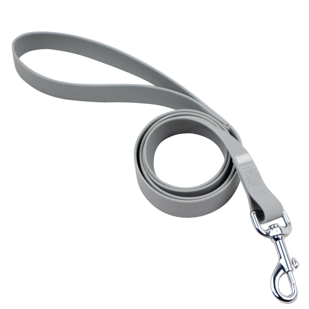 Correa de Silicón para Mascota Gris - 1.20 m x 2.5 cm