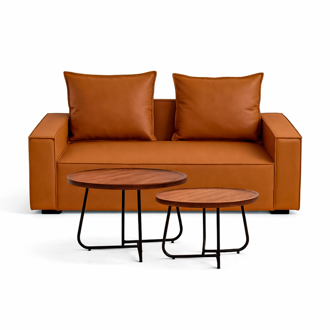 Set de Sofá y Mesas de Centro Nido - Color Madera