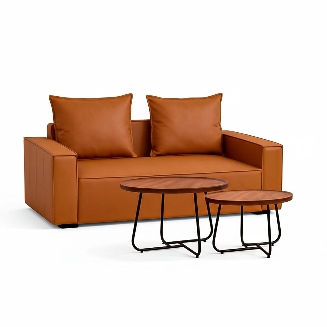 Set de Sofá y Mesas de Centro Nido - Color Madera