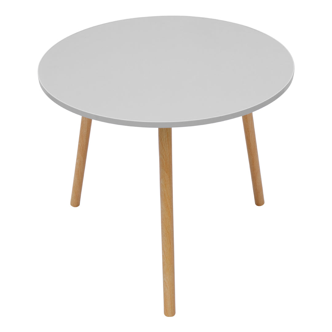 Mesa de Centro Tripode Redonda Color Blanca